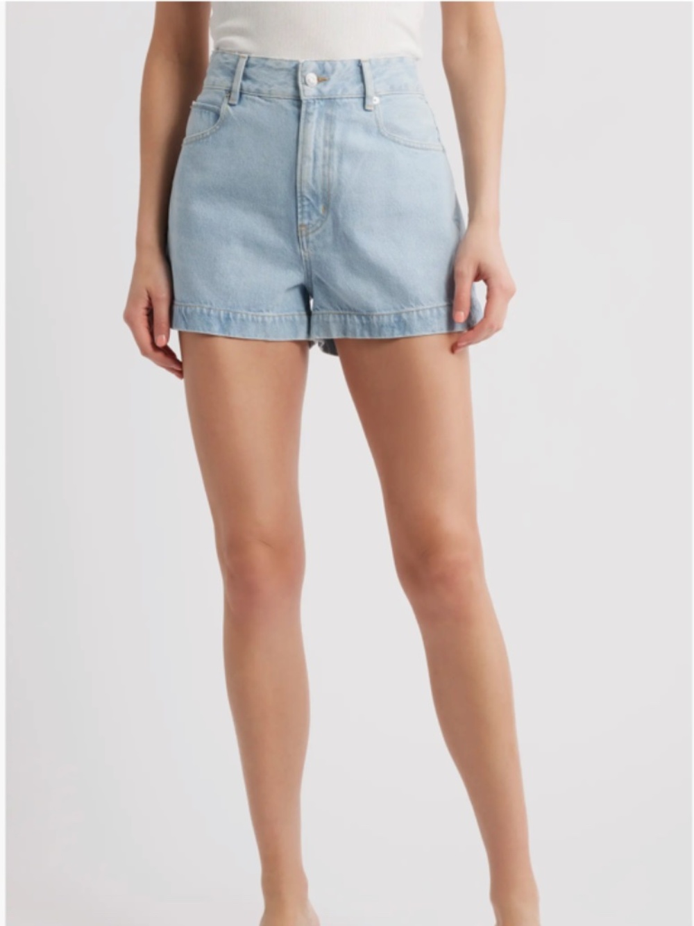 Frame The Charm High Waist Denim Shorts